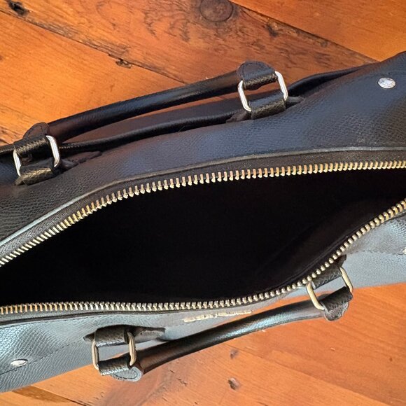 Vintage Coach Limited Edition X Peanuts/ Snoopy Mini Bennett Satchel Black - Picture 4 of 6